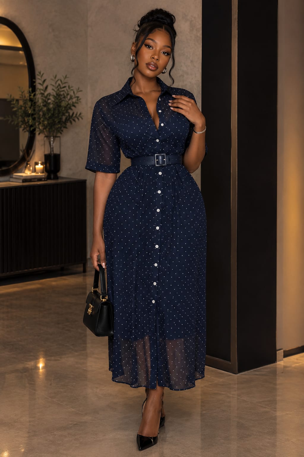 Midnight Muse Cotton Dress